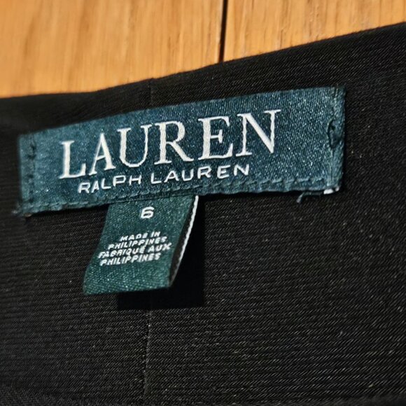 Lauren Ralph Lauren Purple Black Floral Dress - Picture 2 of 2